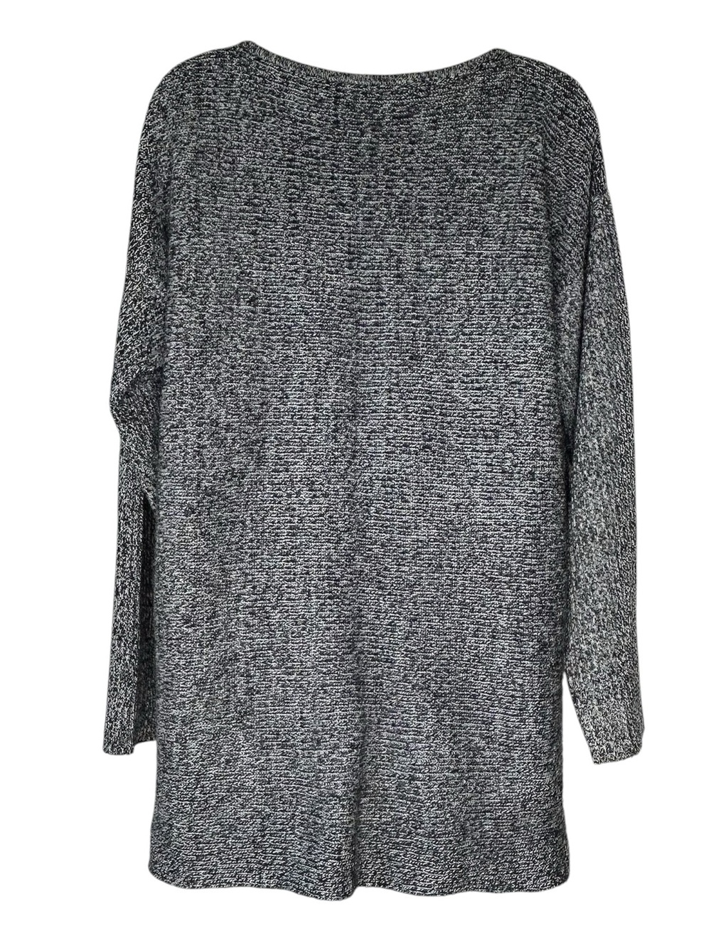 JONES NEW YORK Sport Woman Large L Black White Marled Knit Sweater. - Picture 3 of 6